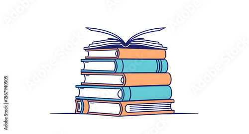Stack of books, Pile of books, Books stack, Book tower, Education books, School books, Library books, Reading stack, Books illustration, Book bundle, Knowledge pile, Literature stack, Textbooks stack,