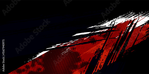 Black white and red grunge texture background.