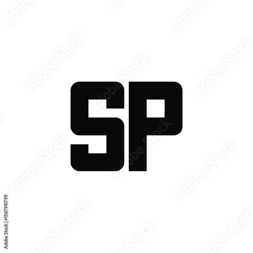 Free Download SP monogram logo design letter text name symbol monochrome logotype alphabet character simple logo - GFXLoad