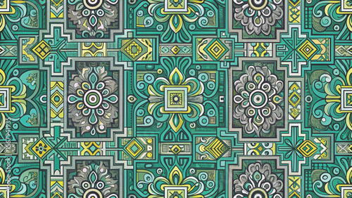 Vintage Geometric Vector Background