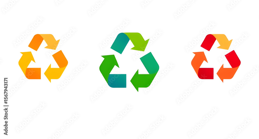 Obraz premium Recycling symbol, Recycle icon, Eco recycle logo, Green recycling icon, Sustainability symbol, Reuse reduce recycle, Recyclable materials icon, Environmental symbol, Recycled product icon, Eco-friendl