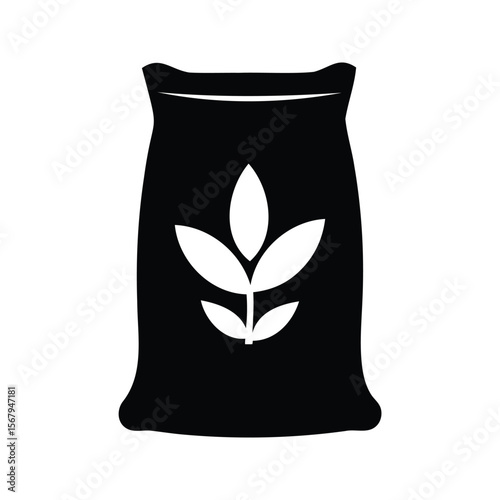 Icon of a Sack with Grain or Seed for Agriculture Supplies
