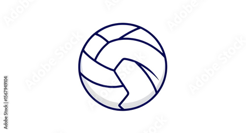 Volleyball, Volleyball icon, Volleyball ball, Volleyball vector, Sports ball, Beach volleyball, Indoor volleyball, Volleyball game, Team sport, Volleyball equipment, Volleyball match, White volleyball