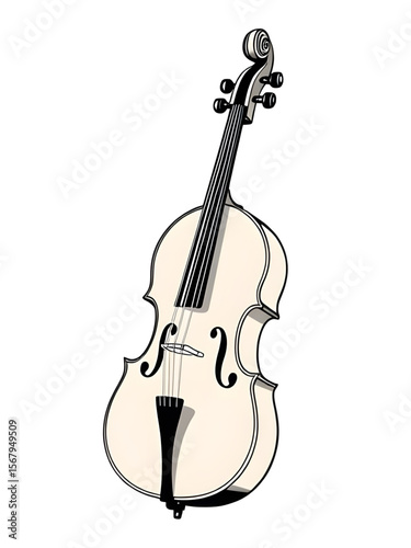 Violin, Violin icon, Classic violin, Musical instrument, String instrument, Violin vector, Wooden violin, Violin illustration, Symphony instrument, Violin silhouette, Fiddle, Violin with bow, Orchestr