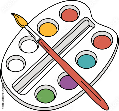 palette svg illustration