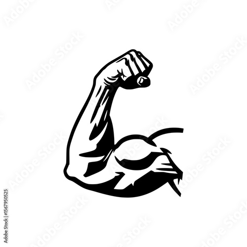 Strong and Muscular Arm - Symbol of Strength and Determination