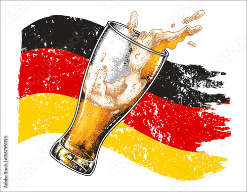 Vibrant celebration of German beer culture