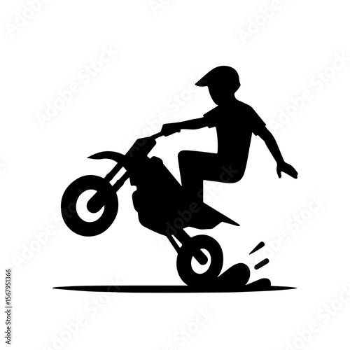 man doing stunt silhouette , man doing stunt vector