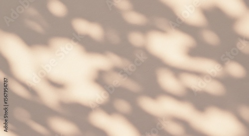 柔らかな日差しが描く影の抽象画 優しい光と影の織りなす模様. AI Generated