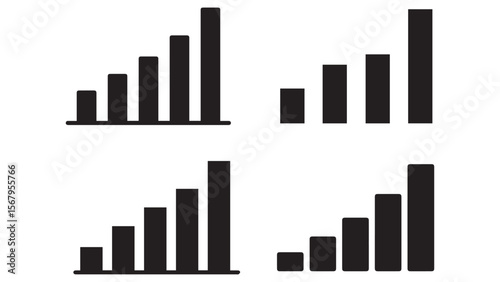 Different signal strength levels illustrated with bars