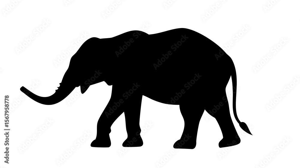 Fototapeta premium Animal Outline Silhouette Vector Icon