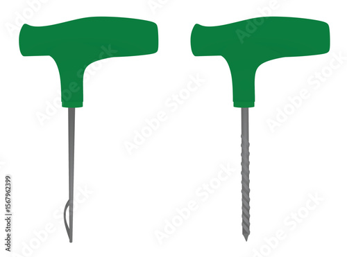 Car tire repair set. vector illustration	
