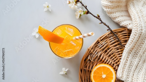 Orange juice drink cocktail beverage refreshment citrus fruit summer drink healthy drink fresh juice