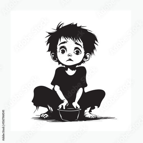 little boy beggar