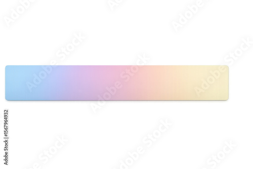 Pastel-colored rectangular lower third graphic with soft-edged corners, transparent backdrop suitable for clean video title overlays
