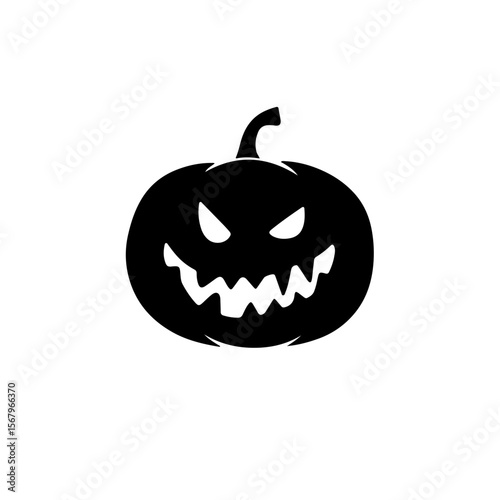 vector scary halloween jack o lantern