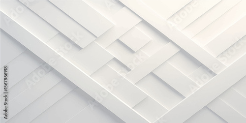 White geometric paper texture with depth and contrast