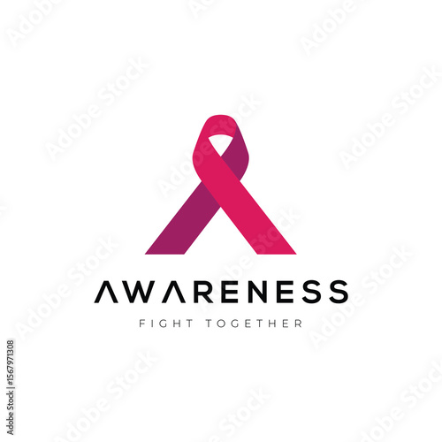 National cancer awareness day modern logo design vector