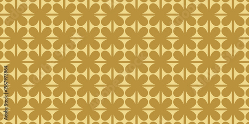 abstract floral pattern gold background
