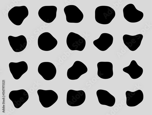 Abstract Fluid Blob Shapes Collection – Modern Organic Vector Elements