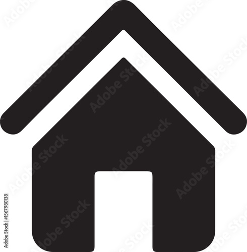 Simple House Icon Home Sweet Home Graphic Design Element