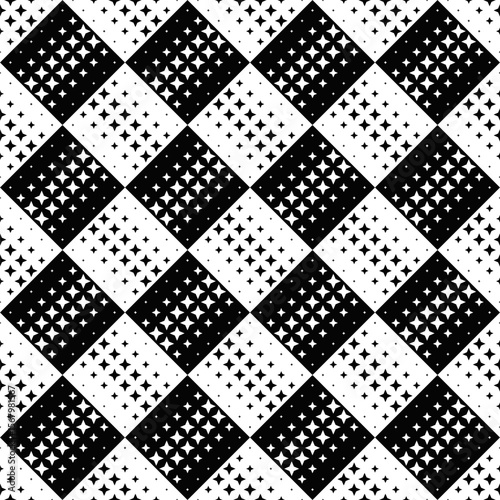 Abstract geometrical seamless star pattern background design