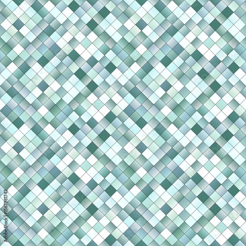 Gradient geometrical seamless square pattern background design