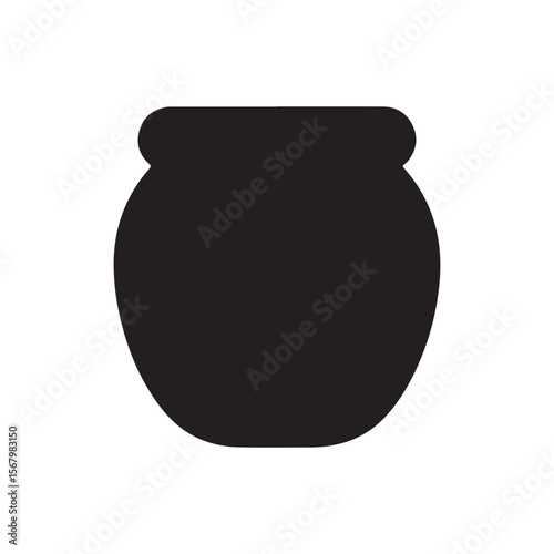 Honey pot icon isolated. simple vector icon on white background