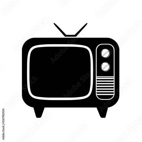 An iconic, vintage television set, symbolizing classic entertainment and broadcasting history. A nostalgic reminder of simpler viewing experiences.
