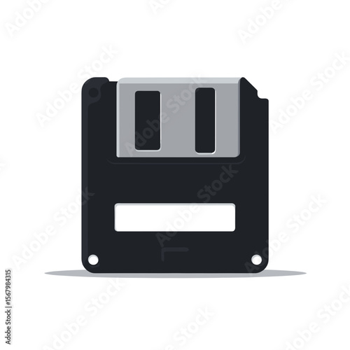 A vintage floppy disk, an obsolete storage medium, displayed against a plain background, symbolizes old data and retro computing.