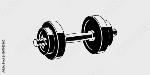 Dumbbell weightlifting fitness training workout gym equipment strength exercise