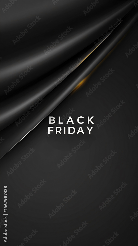 Fototapeta premium Black friday sale elegant dark background design