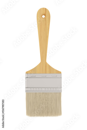 brush on white background. ...