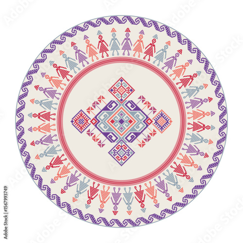 Teenek Huastec embroidery design element 30