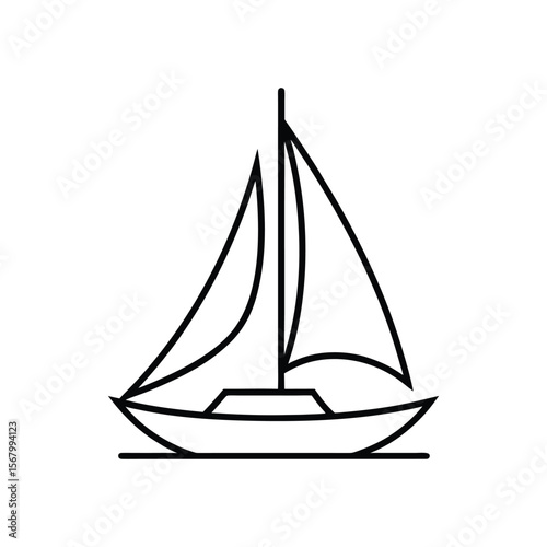 sailboat line art