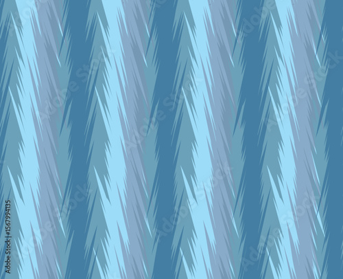 Lightning ripples line seamless pattern. Abstract striped drawn geometric ornament background.  Rough diagonal stripe lines design texture