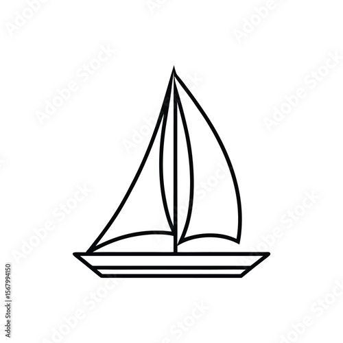 sailboat line art