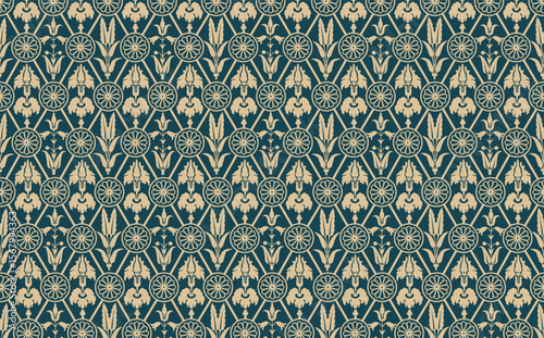 Floral seamless pattern. Flower background. Floral seamless texture with flowers. Flourish tiled geometric wallpape