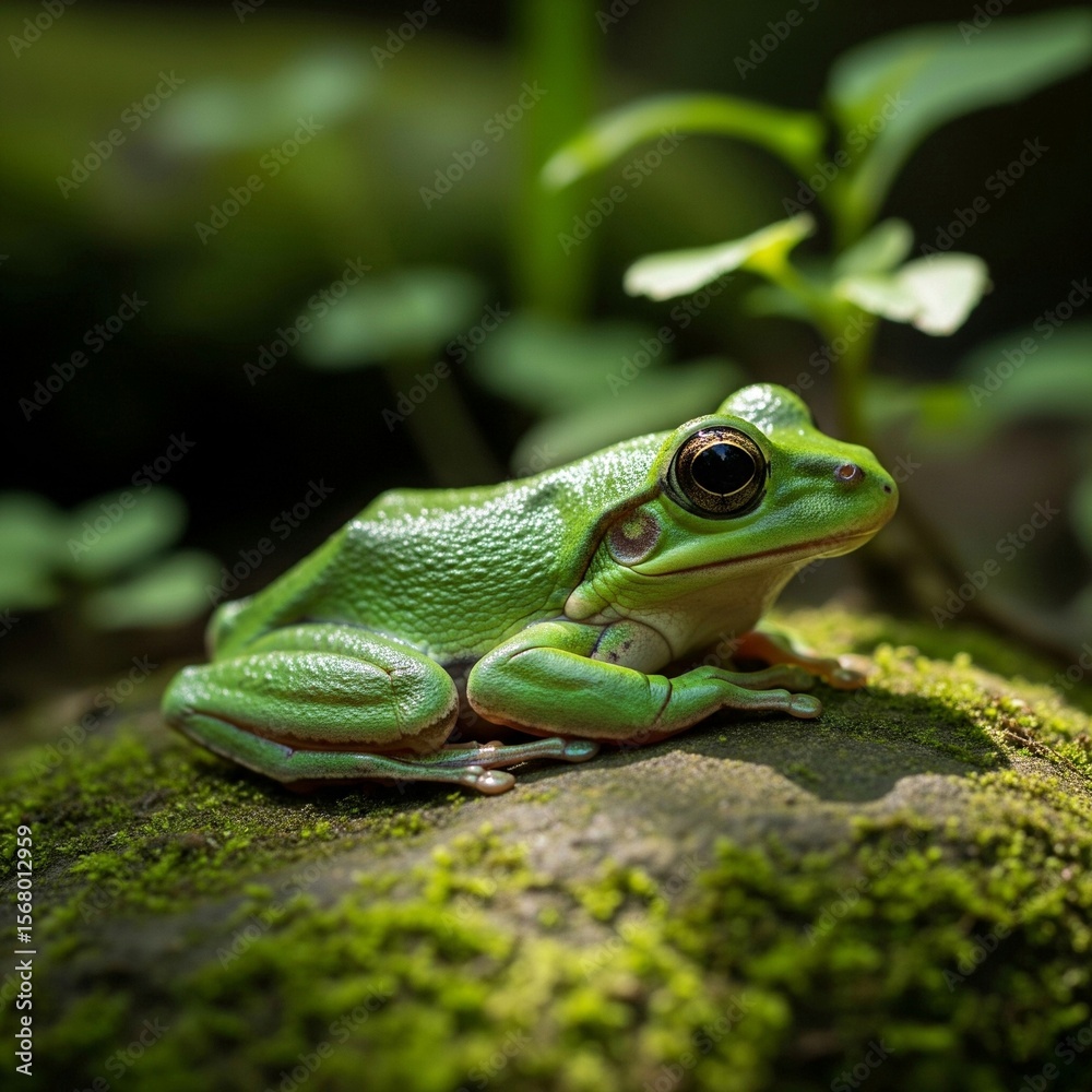 Fototapeta premium green frog 