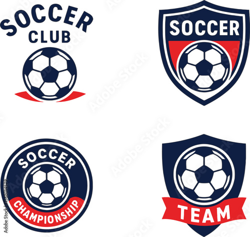Set of Soccer team logo