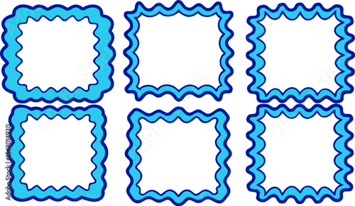 Minimal Dotted Line Frame Set | Simple Border Vector Collection