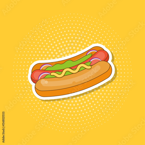 hot dog poster