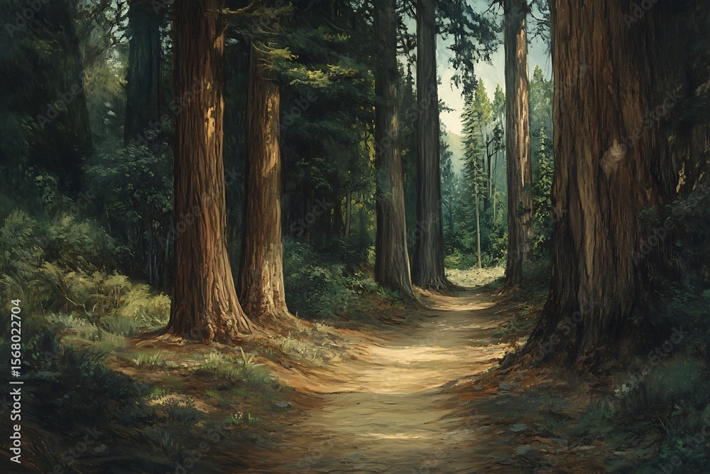 Obraz premium path in the forest