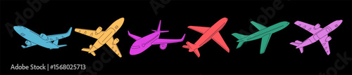 Plane. Airplane for travel. Airport icon. Aeroplane flight in cloud. Journey in air. Tourism trip for vacation. Transport airliner in sky. Passenger vector cartoon flat style isolated illustration