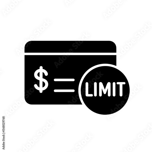 Filled spending limit icon representing expense restrictions