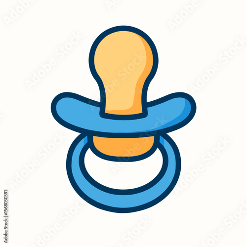 Cute Baby Pacifier Icon