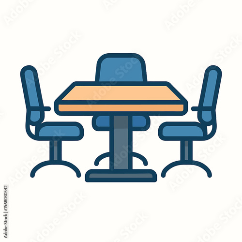 Modern Office Table and Chairs Design