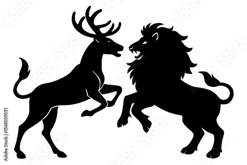 deer silhouette vector
