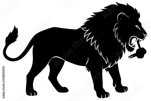 vector illustration of a lion