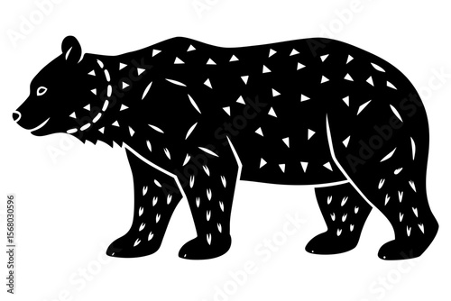 black bear vector